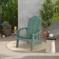 thumbnail image 2 of Costway Chaise Adirondack de Patio en HIPS avec Porte-Gobelet, Résistante aux Intempéries, Extérieure, 380 Lb, Verte, 2 of 10