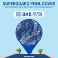 thumbnail image 3 of Swimline 18 x 36 Foot Winter Rectangular In Ground Swimming Pool Cover, Navy, 3 of 9