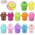 thumbnail image 1 of 12Pcs Butter Slime Kit Cartoon Animal Educational Soft  Non-Sticky Mini Scented Colored Clay Party Favors Toys, 1 of 1