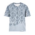 thumbnail image 4 of Soki T-shirt Graphique Imprimé à Manches Courtes à Col Rond pour Femmes, 4 of 4