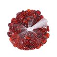 thumbnail image 3 of 1 Set Flat Bead Decors DIY Glass Beads Multi-function Decorative Gravels Handmade Craft Ornaments for Home Store (Red), 3 of 9