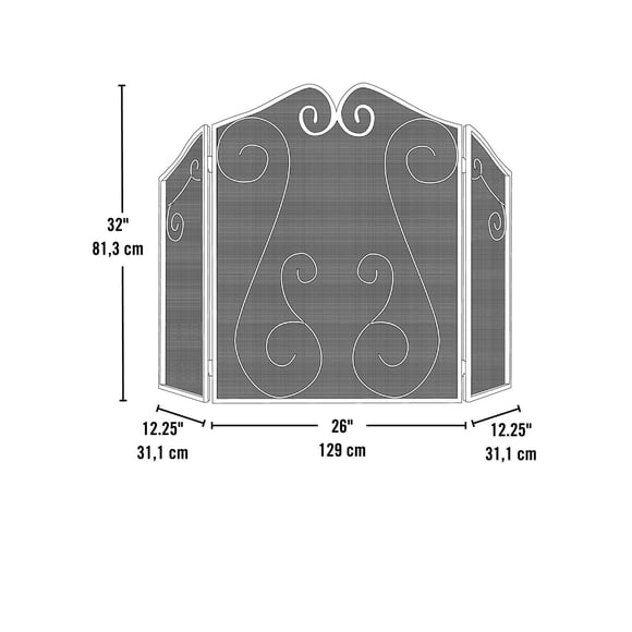 Écran de cheminée Scrollwork de ShelterLogic