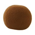 thumbnail image 3 of GUOOL , Coussin Rond, Coussin de Siège, Cadeau Mignon pour Chambre, Canapé, Décoration Intérieure, Marron, 3 of 9