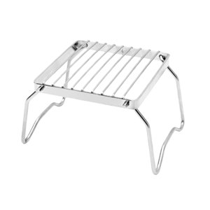 OUNONA Stainless Steel Portable Folding Bbq Grill Compact and Durable for Park and Outdoor Use