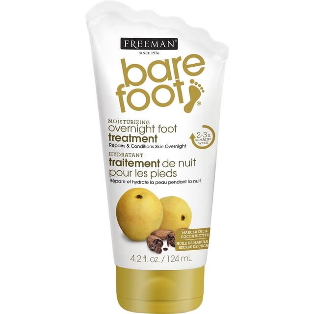 Freeman Bare Foot Marula Oil + Cocoa Butter Moisturizing Overnight Foot Treatment