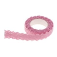 thumbnail image 4 of Korean Style Pink Crochet Lace Fabric Tape, Adhesive Masking Tapes, 2 Yards, Sticky Ribbon Roll for Scrapbooking Card Making DIY Craft Embellishment, 4 of 8