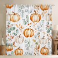 thumbnail image 1 of YST Rideaux et Draperies Citrouille Aquarelle Automne Rideaux Occultants Feuilles d'Eucalyptus Vertes Rideaux de Fenêtre pour Enfants Adultes Action de Grâce Récolte Rideaux 2 Panneaux 38"L X 45"H, 1 of 5