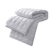 White Washable Mattress Protector Cover Foldable Non-Slip Mattress Pad Bed Cover Fitted Sheet Breathable Mattress Encasement 1.35X2 M 53.1X78.7 Inch 2.20 Lbs