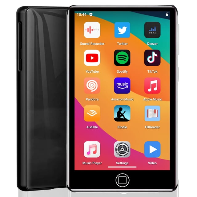 Lecteur MP3 Amélioré de 160 Go avec Bluetooth et Wi-Fi, Lecteurs MP3 et MP4 Android 14 OS avec Écran Tactile de 4 Pouces et Haut-Parleur, 3 Go de RAM et 32 Go de ROM, Lecteur de Musique 2500 mAh avec Spotify, Audible, Amazon Music, Play Store