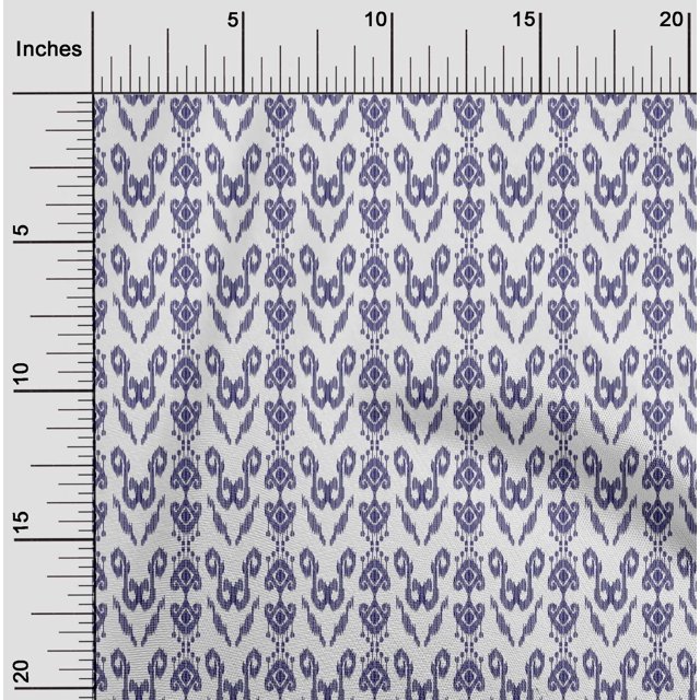 oneOone Polyester Lycra Fabric Ethnic Ikat Print Fabric By The Yard 56 Inch Wide