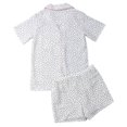 thumbnail image 3 of EIMELI Women Pajamas Sets Short Sleeve Button Shirts+Shorts, 3 of 4