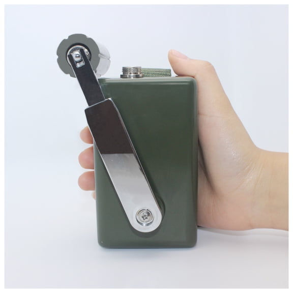 Générateur à Manivelle Portable à Haute Efficacité 30 W Petite Dynamo Chargeur d'Urgence Extérieur, Pratique et Lumineux
