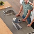 thumbnail image 2 of Silicone Trivet Mat Pot Holder Multipurpose Hot Pads Silicone Kitchen Tabletop Silicone Cushion Heat Resistant Coasters Cup Insulation Mat Insulation Pad Dark gray, 2 of 9