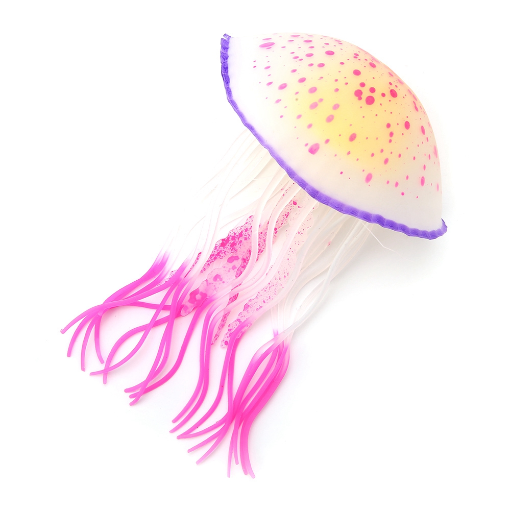 Silicone Fish Tank Decoration, Fish Tank Jellyfish, Artificial Simulation Office Household Aquarium Fish Tank Garden