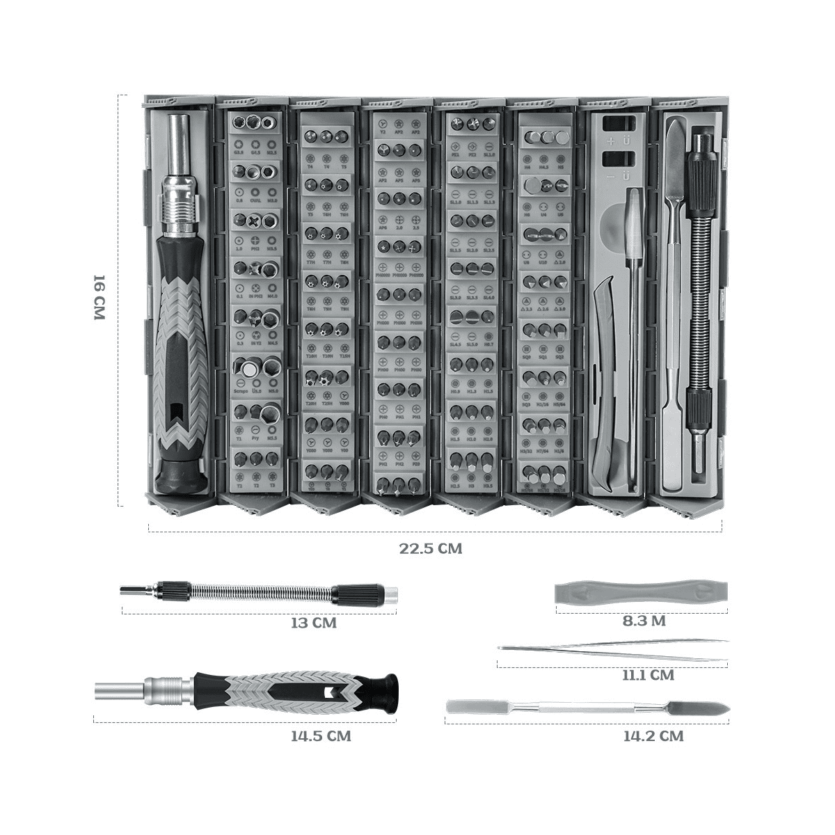 Precision Screwdriver Set 126-In-1 Professional Maintenance Tool Set