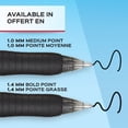 thumbnail image 4 of Paper Mate Profile Ballpoint Pens, Bold Point (1.4 mm), Retractable, Black Ink, 4 Count, 4 of 6