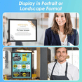 thumbnail image 3 of Sign Holder 8.5 x 11 Wall Mount, Magnetic Clear Plastic Sign Holders, Display in Portrait or Landscape Format, 3 of 7