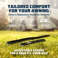 thumbnail image 3 of Camco Universal Fit 12 Inch Replacement Awning Strap Set with Metal D-Ring, 3 of 11