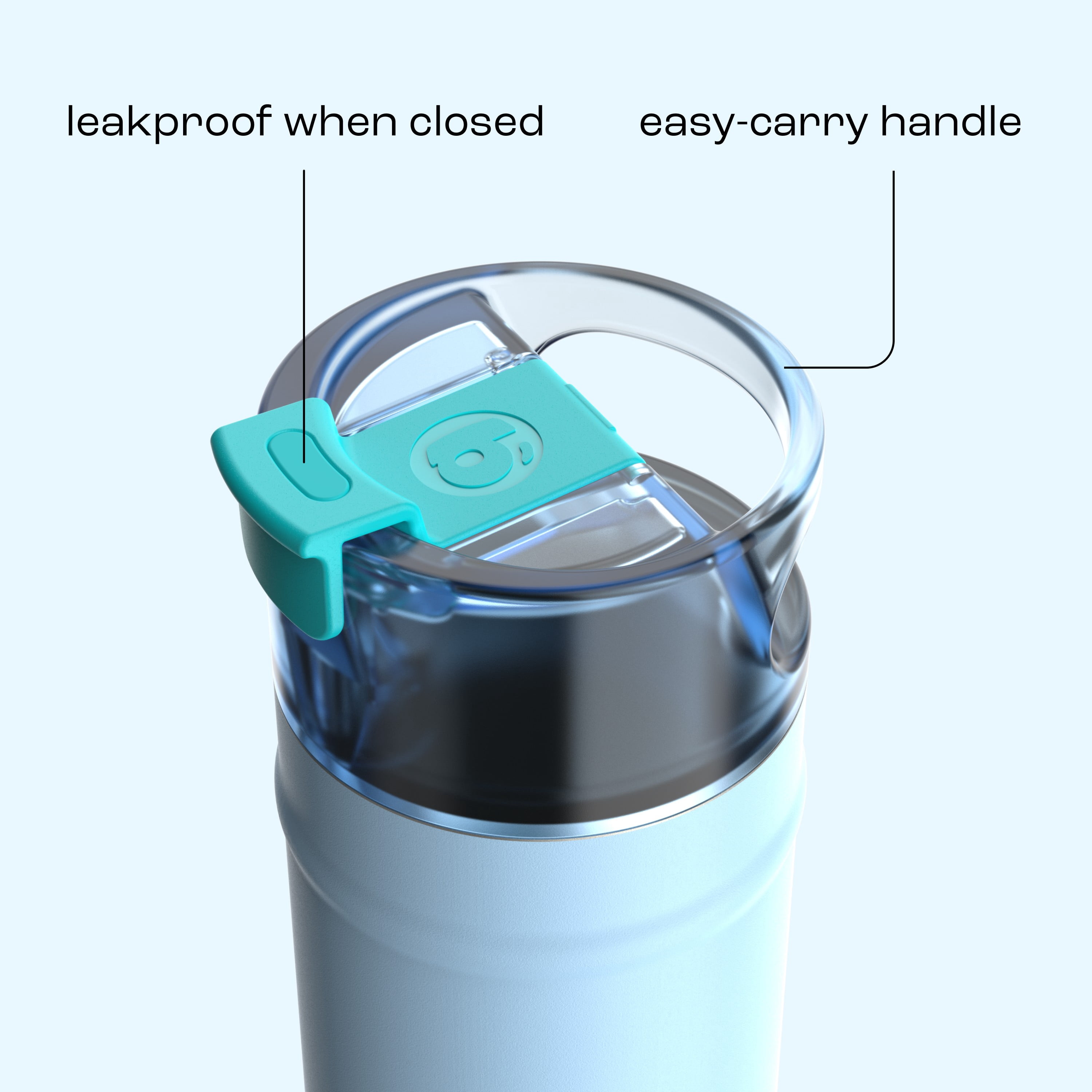 bubba Dualsip Water Bottle with Straw & 2-Way Lid, 18 oz (532 ml), Leakproof Stainless Steel Tumbler, Reusable, Dishwasher Safe, Lead & BPA-Free