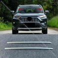 thumbnail image 1 of 2PCS Front Window Wind Shield Deflector Trim Stainless for Toyota RAV4 2019-2022, 1 of 4