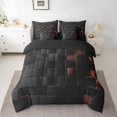 thumbnail image 2 of YST Abstract Plaid Bed in a Bag, 7 Piece, 100% Polyester, Full Size (2 Count), 2 of 5