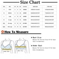 thumbnail image 3 of Lenpel Front Closure Bras for Women No Underwire Comfortable Full Coverage Push up Bras Supportive Everyday Bras(Red,Small), 3 of 7