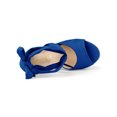 thumbnail image 4 of BLISSFUL STEP Chaussures pour Femmes Espadrilles à Lacets Sandales Compensées à Plateforme Bleu Foncé 8.5, 4 of 8