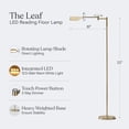 thumbnail image 4 of Brightech Leaf Pharmacy LED Reading Lamp, Dimmable Floor Lamp with Easy Rotation over Chair or Desk for Living Rooms & Offices, Adjustable Standing Tall Lamp, For Sewing & Crafts,, 4 of 9