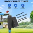 thumbnail image 3 of Smart Water Timer Solar Powered WiFi Sprinkler Timer with Brass Inlet Automatic Irrigation Controller No Hub Required, 3 of 7