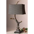 thumbnail image 2 of Uttermost Lampe de Table en Résine Corne de Cerf en Os Bruni Ivoire/chocolat, 2 of 4