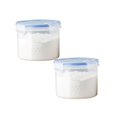 thumbnail image 1 of Oleegame 2 Pcs Rangement de Produits Boîte de Rangement de Cuisine Scellée Conservation des Aliments Contenant de Conservation en Plastique Réservoir de Rangement Grains Boîte Scellée, 1 of 4