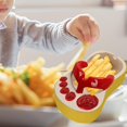 thumbnail image 4 of DOLITY Ceramic French Fries Dish Feet Shaped Chip Serving Dish Bowl for Kitchen Red, 4 of 8