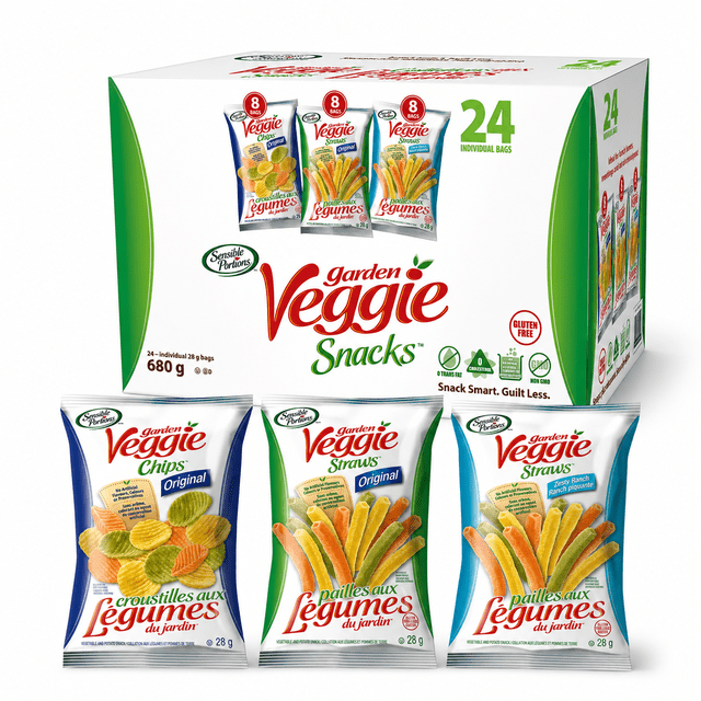 Sensible Portions Garden Veggie Straw Variety Pack 28g each (24 pk.)