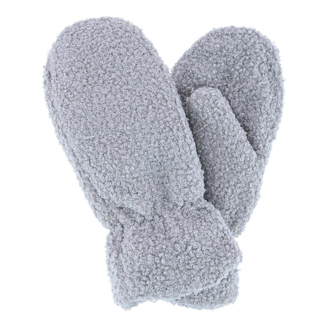 CTM® Boucle Teddy Mittens with Gathered Wrist (Women's)
