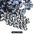 thumbnail image 3 of Uxcell Hotfix Rhinestones Flatback Crystal Glass Gems for Craft Clothes DIY Decoration Transparent Black 4.8mm, 3 of 5
