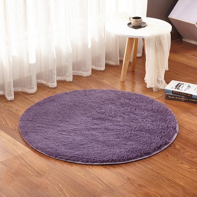 Plush Chair Floor Mat Round Carpet Children Bedroom Mat Play Tent Area Rug Yoga Mat