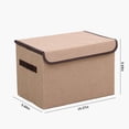 thumbnail image 2 of EGNMCR Closet Organizers and Storage,Organization and Storage, Larger Storage Cubes Foldable Storage Box With Lid, Storage Bin Organizer Basket With Sturdy Handles For Closet Storage baskets, 2 of 7