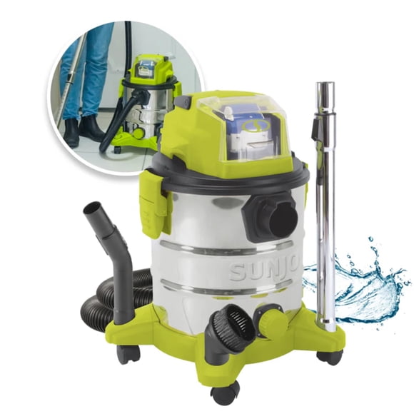24V iON+ 5.3-Gallon Cordless 4.0-Ah Portable Stainless Steel Wet/Dry Vacuum