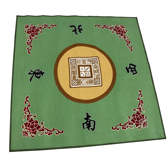 31.5"" Table Cover - Slip Resistant Mahjong Game / Poker / Dominos / Card Tablecover Table Top Mat - Green