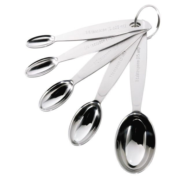 Cuisipro 5-Piece Stainless Steel Measuring Spoon Set