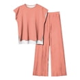 thumbnail image 1 of Blouses pour Femmes Femmes Mode Décontracté Sans Manches devant Court Dos Long Haut Sans Manches et Ensemble Pantalon, 1 of 1