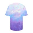 thumbnail image 5 of Pompotops T-shirt Imprimé pour Femme, Manches Courtes, Blouse à Col Rond, Hauts Décontractés, Liquidation, 5 of 5