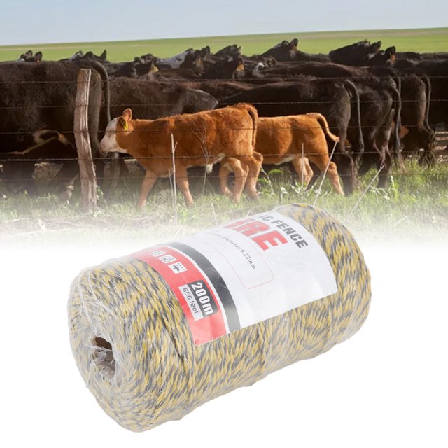 Clôture Électrique Polyfil Haute Conductivité Acier Inoxydable 200M pour Ferme