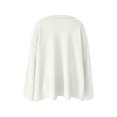 thumbnail image 3 of FAIWAD Blouse Tunique en Tricot Côtelé pour Femmes Manches Lanterne Col Rond Couleur Unie, 3 of 4