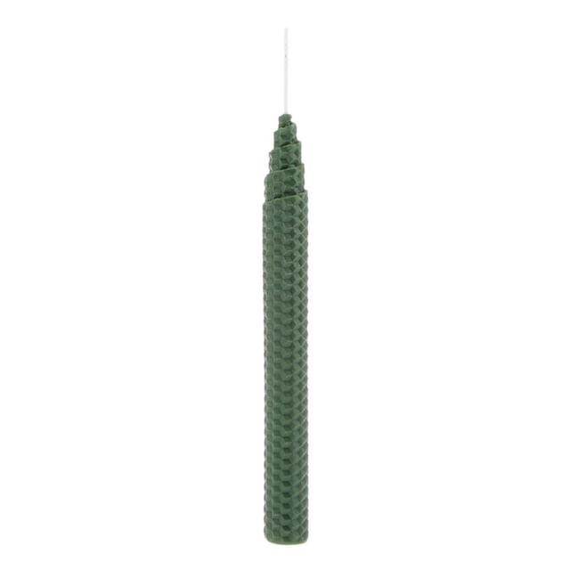 Nature Hand-Rolled Pillar Candle Smokeless for Wedding Dinner Decor Green