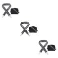thumbnail image 4 of Maytalsory Sangle Réglable en Bandoulière Résistante aux Rayures et aux Déchirures Remplacement de Sangle de Sac à Main Gris 3Set, 4 of 6