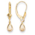 thumbnail image 1 of 14K Yellow Gold 6x4mm Opal/October Earrings, 1 of 2