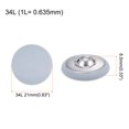 thumbnail image 2 of Unique Bargains 20pcs 34L Fabric Cloth Covered Button 21mm Round Metal Shank Sewing Buttons for Suits Dress Blouses, Light Blue, 2 of 5
