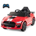 thumbnail image 1 of Costway 12V Licensed Ford Mustang Shelby GT500 Kids Ride on Car with Remote Control Red, 1 of 10