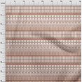 thumbnail image 3 of oneOone Cotton Poplin Twill Rust Brown Fabric Geometric Tribal Sewing Material Print Fabric By The Yard 56 Inch Wide, 3 of 4